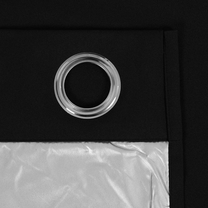 Deconovo Lot de 2 Rideaux à OEillets 100% Occultants et Thermo-Isolants Simples
