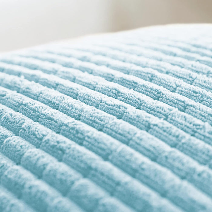 Deconovo Lot de 2 Housses de Coussin en Velours en Tissu à Carreaux, sans Noyau d'Oreiller