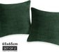 Deconovo Lot de 2 Housses de Coussin en Velours en Tissu à Carreaux, sans Noyau d'Oreiller - Deconovo France