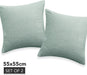 Deconovo Lot de 2 Housses de Coussin en Velours en Tissu à Carreaux, sans Noyau d'Oreiller - Deconovo France