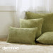 Deconovo Lot de 2 Housses de Coussin en Velours en Tissu à Carreaux, sans Noyau d'Oreiller - Deconovo France