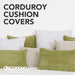 Deconovo Lot de 2 Housses de Coussin en Velours en Tissu à Carreaux, sans Noyau d'Oreiller - Deconovo France