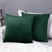 Deconovo Lot de 2 Housses de Coussin en Velours Simples, sans Noyau d'Oreiller - Deconovo France