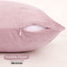 Deconovo Lot de 2 Housses de Coussin en Velours Simples, sans Noyau d'Oreiller - Deconovo France