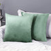Deconovo Lot de 2 Housses de Coussin en Velours Simples, sans Noyau d'Oreiller - Deconovo France