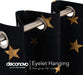 Deconovo Lot de 2 Rideaux à OEillets Occultants et Thermo-Isolants avec Impression des étoiles - Deconovo France