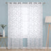 Deconovo Lot de 2 Voilages à OEillets en Polyester avec Motifs de Feuilles - Deconovo France