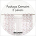 Deconovo Lot de 2 Voilages à OEillets en Polyester avec Motifs de Feuilles - Deconovo France