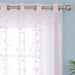 Deconovo Lot de 2 Voilages à OEillets en Polyester avec Motifs Floraux - Deconovo France