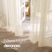 Deconovo Lot de 2 Voilages à Passant en Polyester - Deconovo France