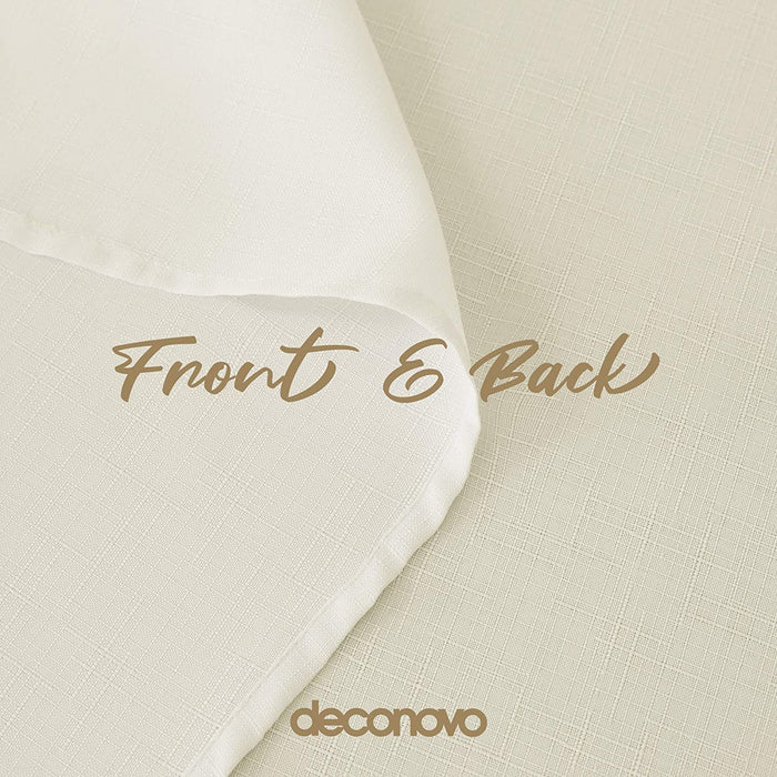 Deconovo Nappe Imperméable avec Effet Lin - Deconovo France