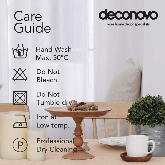 Deconovo Nappe Imperméable avec Effet Lin - Deconovo France