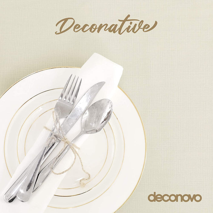 Deconovo Nappe Imperméable avec Effet Lin - Deconovo France