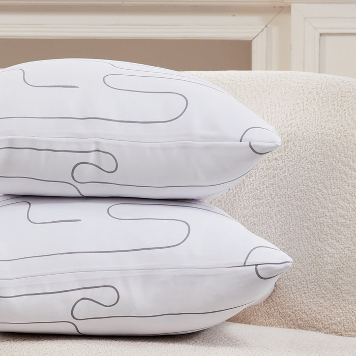 Housses de Coussin, Pure-Morning Haze - Deconovo FR